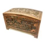 A mid 20th century Chinese camphor wood trunk