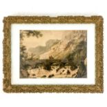 Unattributed, A gilt framed, 19th century watercolour