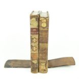 Pair of bookends created from real antique books.
