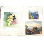 Fine 19th century watercolour album.