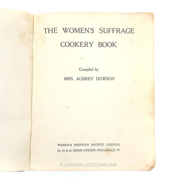 Dowson: The Womens Suffrage Cookery Book - Image 2 of 3