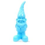 A large turquoise gnome; 85cm high.