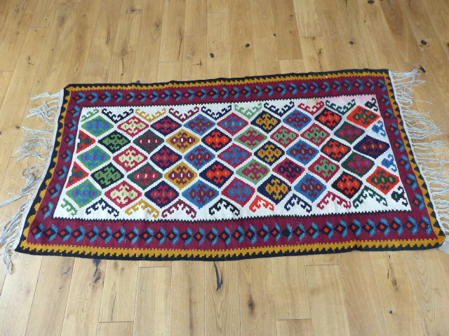 A Turkish kelim rug