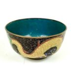 A Chinese cloisonne bowl