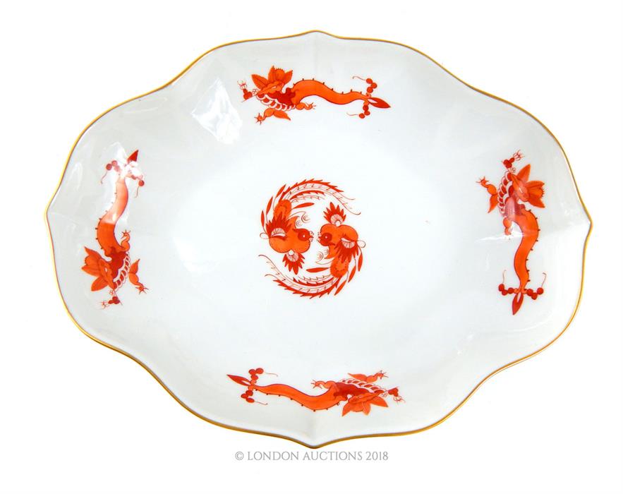 A 20th century Meissen porcelain dish