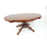 An Italian Sorrento type burr elm table