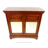 An Edwardian side cabinet