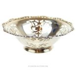 A sterling silver bonbon dish, Mappin & Webb