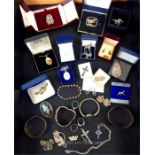 A large quantity of vintage, sterling silver jewellery