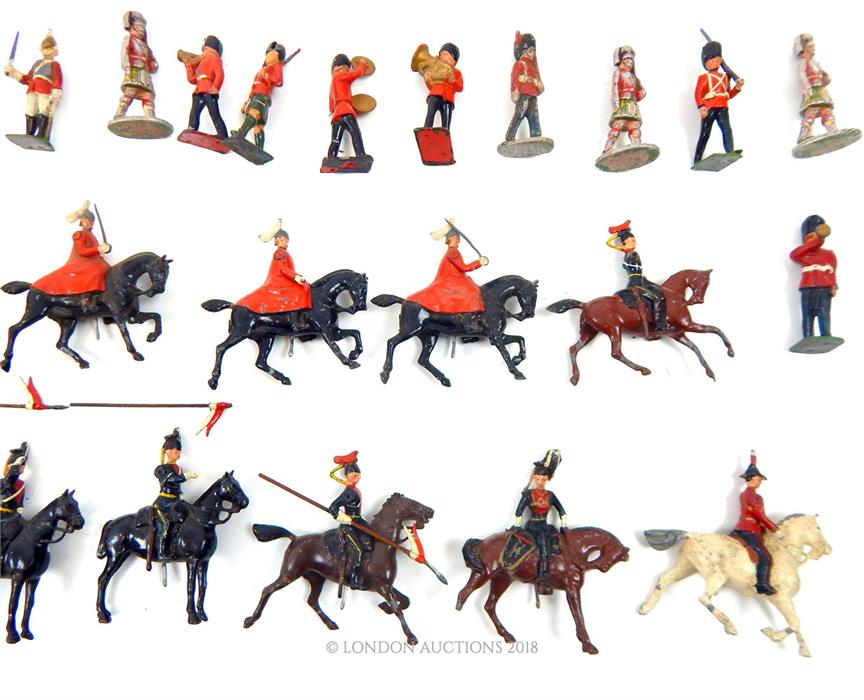 A collection of over 60 vintage Britains and uknown manufactured die-cast lead toy soldiers - Image 2 of 3