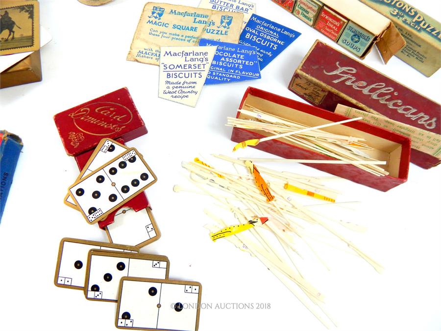 A small collection Dolls house furniture, a jack in the box toy and playing cards. - Image 4 of 5