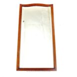 An early 20th century mahogany framed mirror