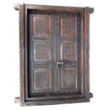 An antique, very large, carved hardwood, Afghan door
