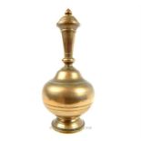 An Indian Brass Water Flask