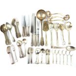 A large quantity of vintage, silver-plated cutlery
