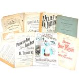 A collection of Victorian, musical score-sheets
