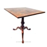 A Georgian mahogany tilt top table