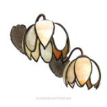 A pair of Art Nouveau-style wall-lights from Christopher Wray Lighting