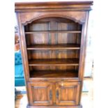 A rustic French oak dresser in the antique style