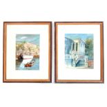 Manouk Baghjian (contemporary) Two framed watercolours one of Chiswick House