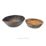 Two Roman, earthenware, bowls (1st - 3rd C AD)