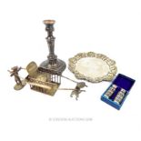 A small quantity of silver plated items