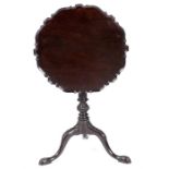 A Fine 18th century Mahogany Chippendale style Tripod Tea table..