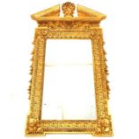 A Classical style giltwood wall mirror