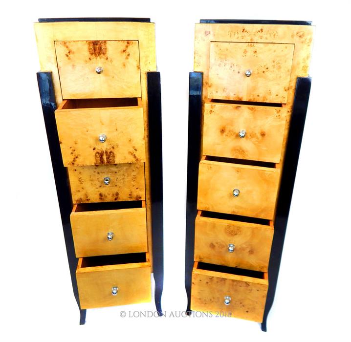 A pair of Art Deco style tallboys - Image 3 of 3