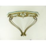 A circa 1950's gilt metal console table