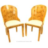 A pair of Art Deco style chairs