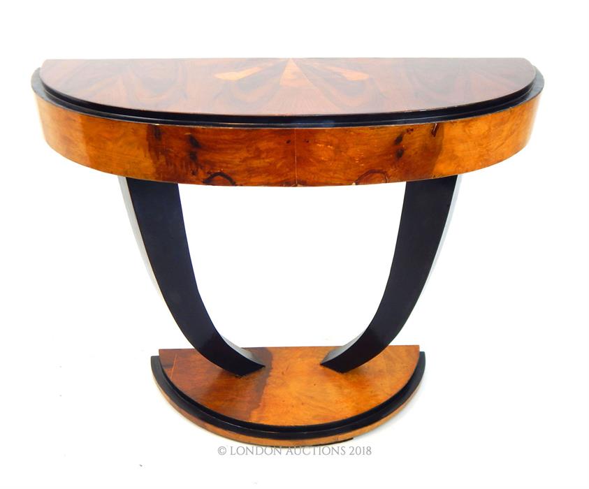 An Art Deco style console table