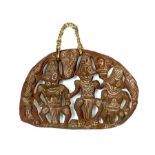 A Papaya New Guinea hand carved story board