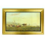 Henry Earp (Senior) (1831-1914) A large watercolour of cattle