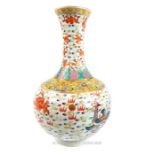 A large Chinese famille rose porcelain vase