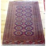 An antique Russian Bokhara rug
