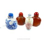 Four Chinese snuff bottles