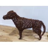 Willow Dog Sculpture