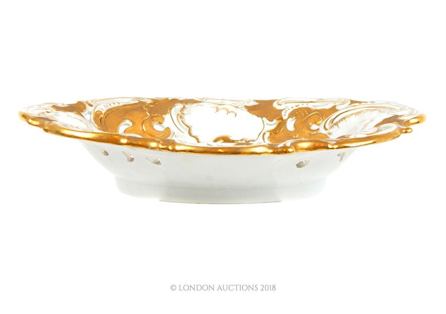 A Meissen porcelain bowl, of oval Rococo form - Image 3 of 4