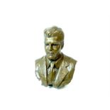 Donald Gilbert FRBS RBSA (British 1900-1961) bronze portrait bust of a man