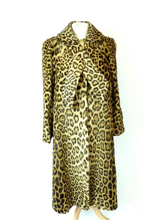 A real, leopard Print Coat