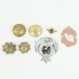 A collection of Persian, 1960/70's Pahlavi period officers buttons shoulder pips and medal