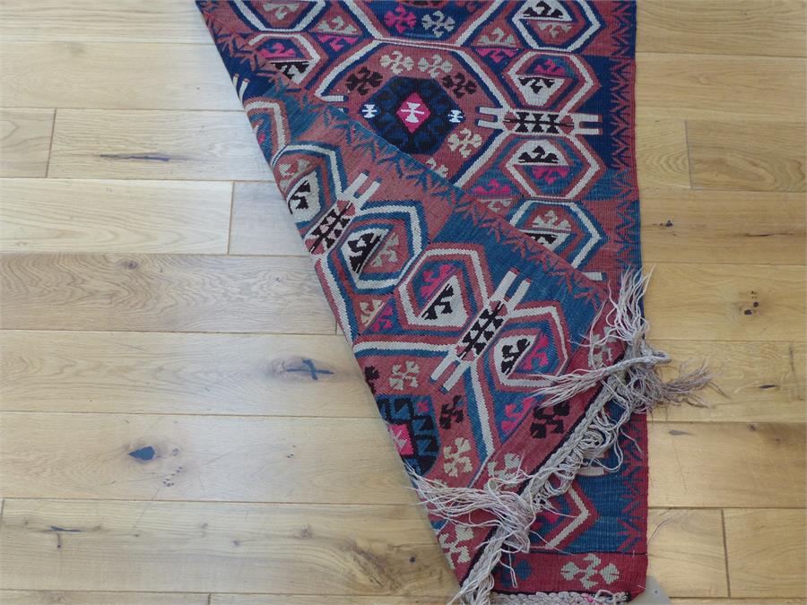 An antique, Caucasian, Kelim runner - Image 2 of 2