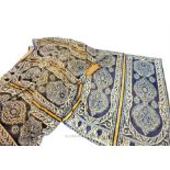 Two Moroccan chenille haiti textiles