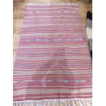 A colourful, striped, Turkish, Kelim rug