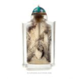 A Chinese, glass snuff bottle