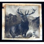 After Sir Edwin Landseer (1802-1873), in the style of Monarch of the Glen, a stag within landscape