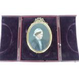 A Victorian oval portrait miniature of lady
