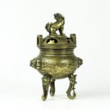 A Chinese bronze censar