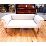 A small contemporary low back sofa